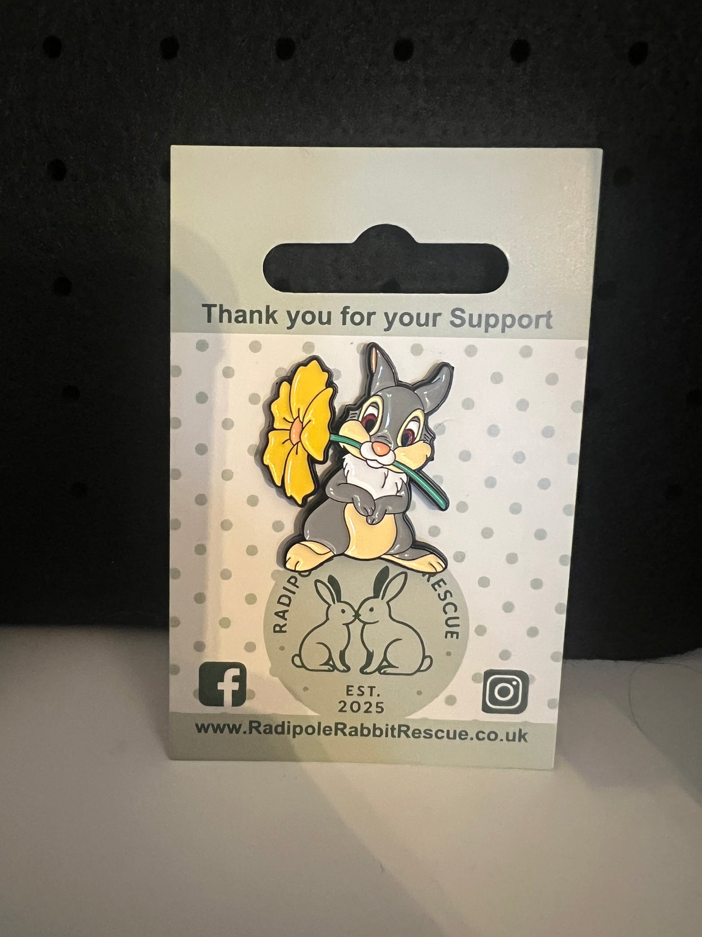 Thumper pin badge