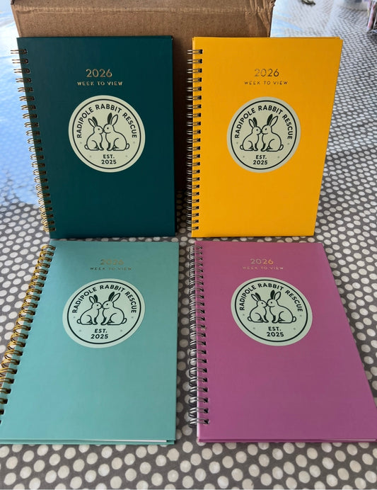 2026 A5, Spiral Bound, Week to View Diary