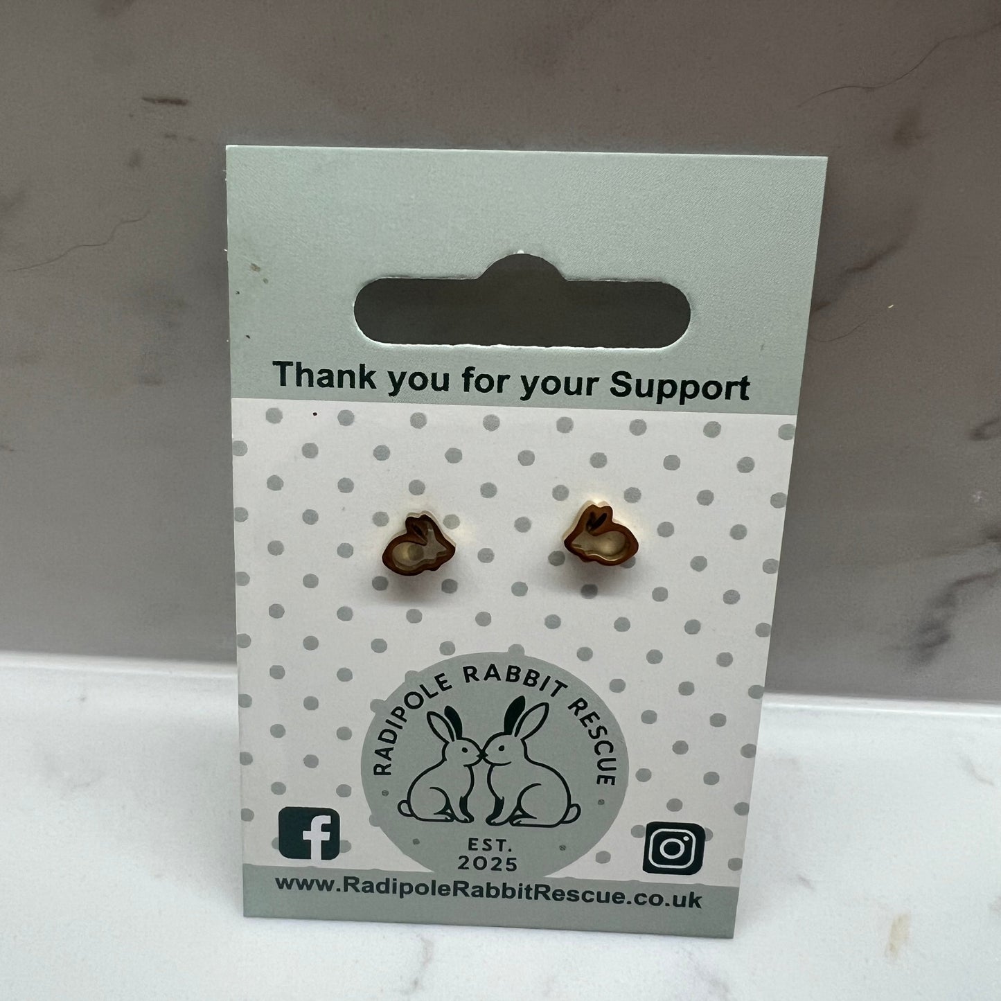 Rabbit Outline Earrings