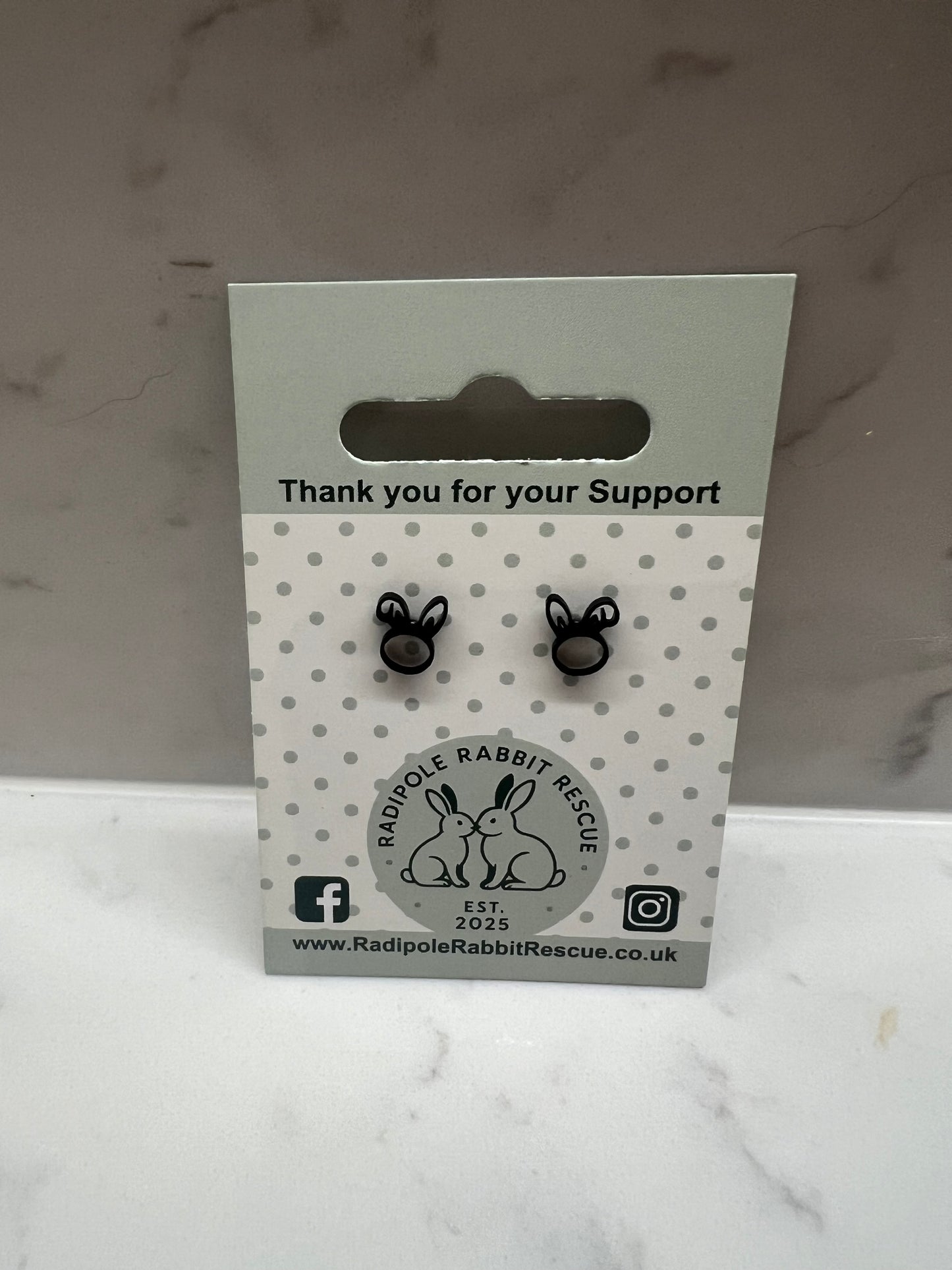 Circular Rabbit Earrings