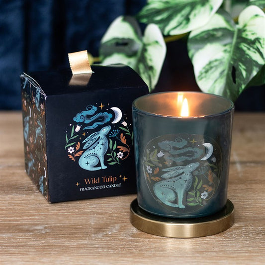 Midnight Hare, Wild Tulip scented candle